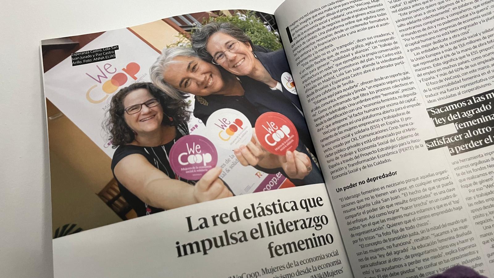 La Red elástica - papel. Artículo en eldiario.es Andalucía de Juanmi Baquero con foto de Anna Elías